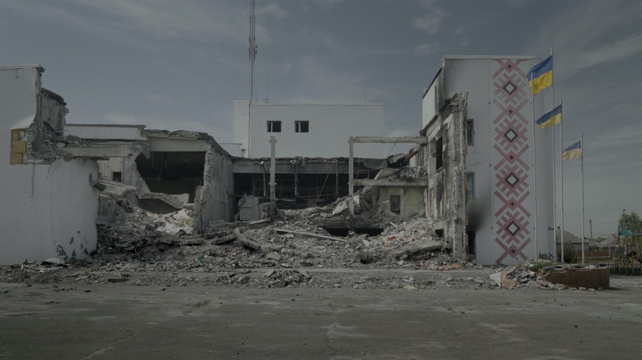 Destroyed building